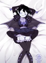 1girls adventure_time black_hair cotonus female female_focus female_only goth goth_elf goth_girl gothic_lolita grey_body grey_skin marceline marceline_the_vampire_queen solo the_star_(fionna_and_cake) vampire vampire_elf vampire_girl