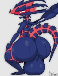 1boy 2023 absurd_res anthro ass ass_focus backsack balls big_ass big_balls big_butt blue_balls blue_body blue_claws blue_perineum blue_scales claws dragon eternatus fat_ass femboy generation_8_pokemon genitals girly grey_background hi_res huge_ass huge_balls huge_butt huge_thighs hung_bottom hung_trap hyper hyper_balls hyper_genitalia legendary_pokemon male male_only miso_souperstar nintendo nude perineum pokemon pokemon_(species) presenting presenting_hindquarters rear_view red_body red_scales scales scalie simple_background solo thick_thighs toe_claws white_eyes wide_hips