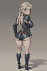 1girls ai_generated ass ass_cleavage ass_focus asstrid astrid_hofferson blonde_hair blue_eyes curvaceous curvy curvy_body curvy_female curvy_figure dreamworks female female_only heroine horny horny_female hourglass_figure how_to_train_your_dragon light-skinned_female light_skin pixai solo solo_female viking viking_female voluptuous voluptuous_female