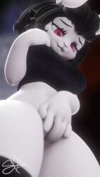 1girls 3d animated elina_(skxxelliot) female furry low-angle_view masturbation moaning portrait skelexx skxx_elliot solo solo_female tagme video