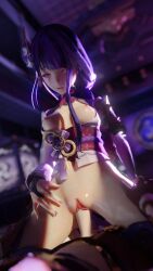 1boy 1girls 3d aether_(genshin_impact) big_penis breasts chekibrek female female_penetrated genshin_impact long_hair male male_penetrating male_penetrating_female mihoyo on_top penetration penis pleasure_face pussy raiden_shogun riding sex straight straight_sex vaginal_penetration vaginal_sex