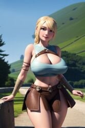 1girls ai_generated astrid_hofferson blonde_hair blue_eyes cleavage curvaceous curvy curvy_body curvy_female curvy_figure dreamworks female female_only heroine horny horny_female hourglass_figure how_to_train_your_dragon light-skinned_female light_skin mrseyker pixai solo solo_female viking viking_female voluptuous voluptuous_female