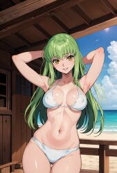 ai_generated bangs c.c. code_geass curvy female green_hair nervous stable_diffusion