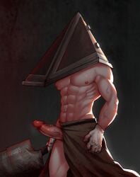 1boy 2020s 2022 abs anthro anthro_focus anthro_only anthro_solo bara beefy blood blood_stain digital_drawing_(artwork) digital_media_(artwork) erect_penis erection glans gloves helmet holding_object holding_weapon horror huge_cock humanoid_genitalia humanoid_penis konami male male_anthro male_focus male_only masculine_male monster monster_boy mostly_nude muscles muscular muscular_arms muscular_male nipples partially_clothed partially_clothed_male pecs pectorals penis penis_out presenting_penis pyramid_head romansids silent_hill simple_background solo solo_anthro solo_focus solo_in_panel solo_male vein veiny_arms veiny_penis weapon yaoi