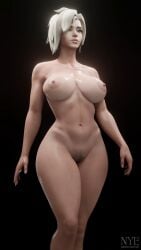 1girls 3d 3d_(artwork) areolae black_background blonde_hair blue_eyes breasts bush child_bearing_hips hips large_areolae large_breasts medium_hair mercy nipples nude nyl2 nyl_mercy overwatch pubic_hair simple_background solo thick_thighs thighs tummy vagina wide_hips