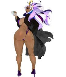 beau_chxn brown_skinned_female dark-skinned_female lady_lanoirah large_ass large_breasts partially_clothed queen_shyniece swimsuit tagme