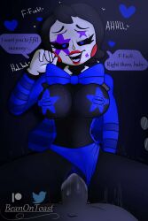 beanontoast big_breasts cowgirl_position five_nights_at_freddy's freddy_fazbear's_pizzeria_simulator glasses marionette_(fnaf) mommy_kink puppet_(fnaf) rockstar_puppet_(artist) thick_thighs