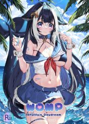 body_markings bodymarking indie_virtual_youtuber manga orca orcat shylily virtual_youtuber vtuber waterring