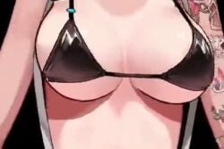 1girls animated arm_tattoo bikini bouncing_breasts breasts fefe_(vtuber) female indie_virtual_youtuber large_breasts official_art tagme tan_body tan_skin tanline tattoo teasing teasing_viewer video virtual_youtuber vtuber