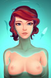 1girls 2018 2d 2d_(artwork) adult areolae arms arms_at_sides artist_name bare_arms bare_breasts bare_shoulders blue_background blue_eyes body_of_water boobs breasts breasts_apart breasts_out bright_pupils chest close-up closed_mouth collarbone color colored digital_drawing_(artwork) digital_media_(artwork) erect_nipples exposed_breasts exposed_nipples exposed_shoulders exposed_torso eye_contact eyebrows eyes feathers female female_focus female_human female_only front_view hair high_resolution highres human human_only in_water light-skinned light-skinned_female lips long_eyelashes looking_at_viewer marikbentusi medium_breasts mouth neck newgrounds newgrounds_username nipples no_visible_genitalia nose nsfw part_of_a_set partially_underwater pink_lips pink_nipples pupils red_(transistor) red_eyebrows red_hair ripples shirtless shirtless_female short_hair shoulders simple_background singer slender slender_body slim smile smiling smiling_at_viewer solo solo_female solo_focus submerged supergiant_games tasteful_nudity tits topless topless_female transistor_(game) uncensored underwater video_games water white_feathers woman young_woman