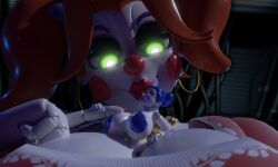 2girls 3d 3d_(artwork) 3d_model animatronic baby_(fnafsl) ballora ballora_(fnafsl) blue_bowtie blue_eyebrows blue_hair bowtie bra breasts circus_baby circus_baby_(fnaf) circus_mommy circus_mommy_2.0_(anthony_blender) cleavage clown_makeup clown_nose cosmic_trance earrings female female_focus female_only five_nights_at_freddy's five_nights_at_freddy's:_sister_location fnaf freckles giantess gold_jewelry green_eyes green_gemstone hd hi_res high_resolution highres huge_breasts kissy_face large_breasts model mommy_kink nail_polish necklace orange_hair png purple_eyeshadow red_bra red_lipstick red_nails red_shirt robot robot_girl robot_humanoid scottgames shirt sister_location size_difference summer_ballora summer_ballora_2.0_(cosmic_trance) twintails widescreen yes79949346