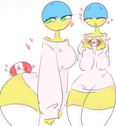 2023 2girls big_ass big_breasts big_butt big_thighs blush blushed blushing_female canada_(countryhumans) closed_eyes countryballs countryhumans countryhumans_girl female female_only females females_only green_eyes heart hearts_around_body hearts_around_head huge_ass huge_butt huge_thighs kak0yt0_chel legwear massive_ass massive_butt massive_thighs pink_clothing pink_shirt shiny_skin tagme ukraine_(countryhumans) white_eyes white_legwear yellow_body