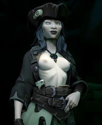 1girls ai_generated belle_(sea_of_thieves) breasts female sea_of_thieves