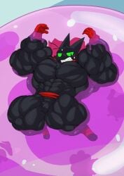 bodybuilder crimsonrabbit furry male male_only muscles muscular muscular_arms muscular_male muscular_thighs shortstack