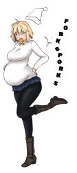 arcueid_brunestud bbw belly_overhang big_belly big_breasts big_female chubby chubby_female cookie eating fat fat_ass fat_female fat_fetish fat_girl fat_woman fatty forksporks large_female obese obese_female overweight overweight_female plump pork_chop thick_thighs tsukihime type-moon weight_gain