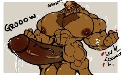 beast_(disney) bodybuilder colossalmusclegod furry hyper hyper_balls hyper_cock hyper_genitalia hyper_penis hyper_testicles male male_only muscles muscular muscular_arms muscular_male muscular_thighs penis