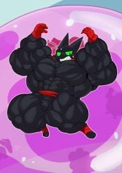 crimsonrabbit furry male male_only muscles muscular muscular_arms muscular_male muscular_thighs