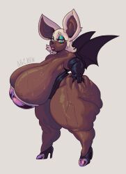rouge the bat from sonic (series) by oxart