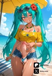 brazilian miku from vocaloid by nickythecreator