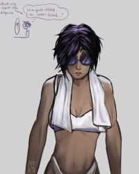 female fit_female inyo meab mirror muscles nonsexual_nudity supa_strikas