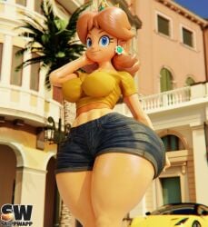 princess daisy from mario (series) by snippwapp