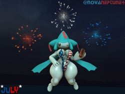3d 3d_(artwork) 4th_of_july adorable america american_flag anthro anthro_only anthropomorphic big_breasts bikini bra breasts commission commission_art cute cute_face female female_anthro female_only female_pokemon fireworks flag furry furry_female furry_only glizzy happy_4th_of_july hips hotdog icee jirachi july july_(month) kabalmystic_(style) legendary_pokemon mythical_pokemon novaneptune4 oc panko pokemon pokemon_(species) pokemon_trainer postcard red_and_blue_jirachi sfm sling sling_bikini solo solo_anthro solo_female solo_furry sona source_filmmaker sourcefilmmaker thick_thighs thighs united_states_of_america usa usa_bikini wide_hips winking winking_at_viewer