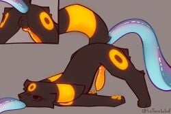 3:2 anal anal_sex animal_genitalia animal_penis ass ass_up backsack balls ballsack black_body black_fur blush blush_lines bodily_fluids canine_genitalia canine_penis cheek_tuft ear_markings ears_back eeveelution facial_tuft fellatio feral forehead_mark forehead_tuft from_behind_position fucked_silly fur generation_2_pokemon genital_fluids genitals glowing glowing_body glowing_genitalia glowing_pawpads glowing_penis half-closed_eyes hi_res jack-o'_pose knot knotted_penis letacosalad male narrowed_eyes nintendo oral oral_penetration pawpads paws penetration penile penis penis_tip pivoted_ears pokemon pokemon_(species) pose precum presenting presenting_hindquarters red_eyes sex simple_background solo spitroast spread_legs spreading tentacle tentacle_in_ass tentacle_in_mouth tentacle_penetration tentacle_sex tuft umbreon yellow_body yellow_fur