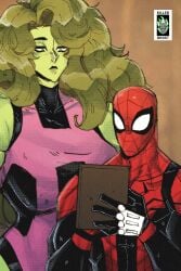1boy 1boy1girl 1girls avengers big_ass big_breasts big_thighs bigger_female breasts curvaceous curvy curvy_figure digital_media_(artwork) female giantess green-skinned_female green_body green_eyes green_hair green_skin height_difference hips hourglass_figure huge_ass huge_breasts huge_thighs hulk_(series) jennifer_walters killerghost large_ass large_breasts large_female large_thighs larger_female legs light-skinned_male light_skin lordkillerghost macro macro_female male male/female marvel marvel_comics mature mature_female mini_giantess muscular muscular_female peter_parker she-hulk shorter_male size_difference slim_waist smaller_male spider-man spider-man_(series) straight tall tall_female taller_female thick thick_hips thick_legs thick_thighs thighs twitter voluptuous waist wide_hips wide_thighs