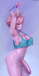 mina ashido from my hero academia by cutesexyrobutts