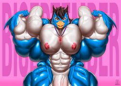 bodybuilder furry hyper hyper_cock hyper_genitalia hyper_penis male male_only muscles muscular muscular_arms muscular_male muscular_thighs regnar