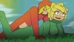 anal animated breasts clothed_male dendrophilia destello_solar destello_solar_gd floor_sex geometry_dash human_on_plantie nude_female oc orange_eyes plantie plants_vs_zombies plants_vs_zombies:_heroes red_clothing sex solar_flare_(pvz) sunflower sunny_lyn yellow_hair