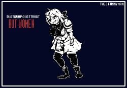 alternate_universe big_breasts black_and_white dustswap dusttrust dusttrust_sans female female_sans humanized pixel_(artwork) pixel_art rule63 rule_63 sans sans_au self_upload text thejfunnyman undertale_au