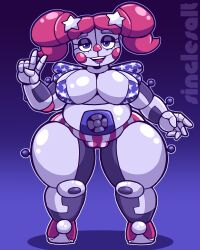 american_flag american_flag_bikini american_flag_panties baby_(fnafsl) circus_baby circus_baby_(fnaf) five_nights_at_freddy's five_nights_at_freddy's:_sister_location singlesalt tagme