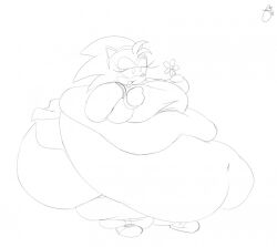 1girls amy_rose anthro ass belly belly_overhang big_belly breasts classic_amy_rose fat female female_focus female_only flower furry gloves hairband hedgehog hedgehog_humanoid hips holding_flower huwon hyper hyper_ass hyper_belly large_ass large_belly large_breasts obese obese_female overweight overweight_female sega shortstack sketch skirt sonic_(series) sonic_the_hedgehog_(series) stomach thick_thighs thighs weight_gain wide_hips