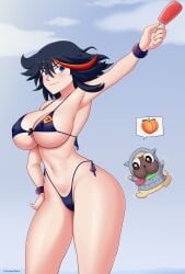 breasts female female_only gummslime guts_(kill_la_kill) kill_la_kill matoi_ryuuko senketsu solo swimsuit