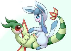 eeveelution flygon generation_3_pokemon generation_4_pokemon glaceon hi_res horuru nintendo pokemon pokemon_(species)