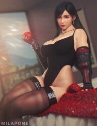 tifa lockhart from final fantasy by milapone