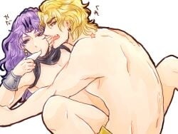 2boys battle_tendency blonde_hair dio_brando gay jojo's_bizarre_adventure kars male male/male male_only purple_hair stardust_crusaders villains yaoi