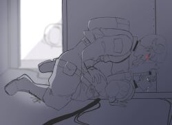 ambiguous_penetration among_us crewmate_moon_(mxntylewds) doggy_style drooling mxntylewds original_character sex tearing_up the_skeld_(among_us) tongue_out