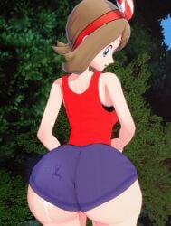 1boy 1girls 3d alternate_breast_size ass bag bandana bangs belt bicycle bike_shorts blue_eyes blue_sky breasts brown_hair buttjob clothed clothed_female clothed_female_nude_male clothed_sex cloud cum cum_on_ass day ejaculation eye_contact female femdom from_behind game_freak giantess gloves grin ground_vehicle hi_res highres hip_focus huge_ass human human_only large_breasts larger_female looking_at_viewer looking_back looking_down macro male malesub may_(pokemon) may_(pokemon_oras) micro miniboy naked nintendo nude nude_male outdoors pokemon pokemon_oras power_lines red_headwear red_shirt riding shirt short_sleeves sideways_mouth sitting size_difference sky smaller_male smile solo_focus source_request sqweeesh straight thick_thighs trapped_in_butt trapped_in_clothing trapped_in_underwear white_gloves wide_hips