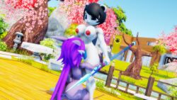 anthro aquatic_dragon dragon freedom_planet freedom_planet_2 licking_pussy neera_li panda sahanovazamat sash_lilac video_games water_dragon yuri