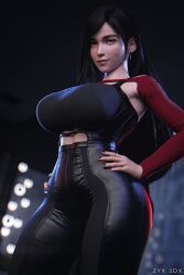 tifa lockhart from final fantasy by zyx3dx