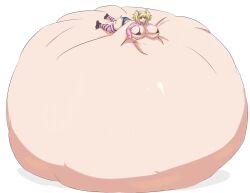 1girls belly_bigger_than_body belly_bigger_than_building hyper_belly long_hair lying_on_self meat_wall_(body_type) solo_female tagme thegreatday_(artist)