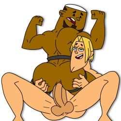 2boys anal anal_sex ass ass_grab balls beard bent_spoon_position bent_spoons_position big_ass big_balls big_body big_butt big_penis big_sub blonde_hair blonde_male blue_eyes brown_hair brown_skin bubble_ass bubble_butt dark-skinned_male dark_skin dj_(tdi) dominant dominant_male domination erect_penis erection gay gay_anal gay_domination gay_male gay_sex geoff_(tdi) grabbing_ass homosexual homosexual_male homosexual_sex interracial iyumiblue looking_at_viewer looking_pleasured male male/male male_dominated male_dominating_male male_only male_penetrated male_penetrating male_penetrating_male males males_only malesub muscles muscular muscular_male nude nude_male nude_sex nudes penis penis_in_ass penis_inside pleasure_face pleasured pleasured_face sex size_difference small_dom small_dom_big_sub small_penetrator_big_penetrated smile smiley_face smiling smiling_at_viewer total_drama_island white-skinned_male white_skin yaoi yellow_hair