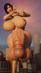 1futa 3d alternate_version_available big_ass big_breasts breasts_bigger_than_head city completely_nude final_fantasy final_fantasy_vii futa_giantess futa_only futanari giantess haptick huge_ass huge_breasts huge_cock hyper hyper_breasts hyper_penis looking_at_viewer nude nude_futanari penis_longer_than_knee solo tagme tifa_lockhart