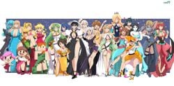 23girls 6+girls :d alex_(minecraft) alternate_costume alternate_hairstyle animal_crossing arms_(game) bayonetta bayonetta_(character) bayonetta_2 black_hair blonde_hair blue_eyes brown_hair byleth_(fire_emblem) byleth_(fire_emblem)_(female) byleth_(summer)_(fire_emblem)_(female) cleavage corrin_(fire_emblem) corrin_(fire_emblem)_(female) crossover crown dark_samus dress female female_only fire_emblem fire_emblem:_three_houses fire_emblem_awakening fire_emblem_fates gala_dress gloves green_eyes green_hair hair_scrunchie heels high_heels ice_climber inkling_girl kaori_(splatoon) karbuitt kid_icarus leaf_(pokemon) looking_at_viewer lucina_(fire_emblem) mario_(series) metroid mii mii_gunner mii_gunner_(smash_ultimate) min_min_(arms) minecraft mob_face multiple_girls mythra nana_(ice_climber) nintendo open_smile orange_hair palutena pink_hair pokemon pokemon_trainer ponytail princess_daisy princess_peach princess_rosalina princess_zelda pyra red_eyes red_hair robin_(fire_emblem) robin_(fire_emblem)_(female) rosy_cheeks samus_aran sheik smile splatoon splatoon_(series) sun_hat super_smash_bros. teeth the_legend_of_zelda tiara twintails villager_(animal_crossing) white_hair wii_fit wii_fit_trainer wink xenoblade_(series) xenoblade_chronicles_2 zelda_(a_link_between_worlds) zero_suit_dark_samus