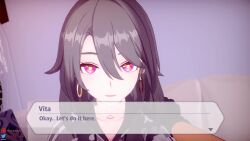 1boy 1boy1girl 1girls animated english_subtitles female grey_hair honkai_impact_3rd japanese_voice_acting laptop licking licking_face licking_lips long_hair long_video longer_than_30_seconds longer_than_one_minute male male_pov mastapov medium_breasts mp4 no_bra no_penetration no_sex petite pink_eyes pov pov_eye_contact skinny slim sound tagme typing video vita_(honkai_impact) voice_acted