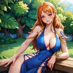 ai_fishball ai_generated female female_only nami nami_(one_piece) one_piece post-timeskip