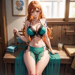 ai_fishball ai_generated female female_only nami_(one_piece) one_piece