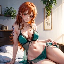 ai_fishball ai_generated female female_only nami nami_(one_piece) one_piece post-timeskip